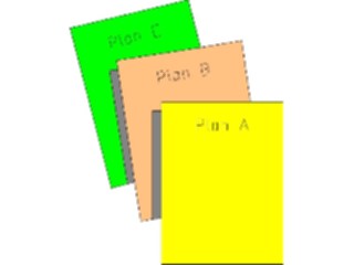 Sticker Custom Preview Image #040517 Business Office Documents Plan A B C