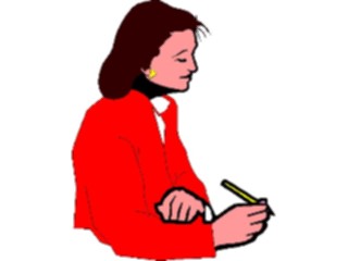 Sticker Custom Preview Image #040924 Business Office People Businesswoman13