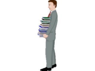 Sticker Custom Preview Image #040967 Business Office People Carrying Books1