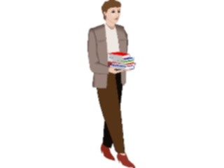 Sticker Custom Preview Image #040968 Business Office People Carrying Books2