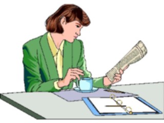 Sticker Custom Preview Image #040974 Business Office People Coffee Break1
