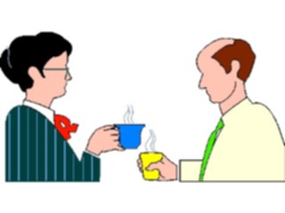 Sticker Custom Preview Image #040975 Business Office People Coffee Break2