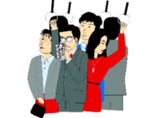 Sticker Custom Preview Image #040979 Business Office People Commuters