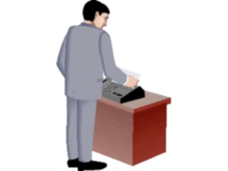 Sticker Custom Preview Image #040989 Business Office People Faxing1