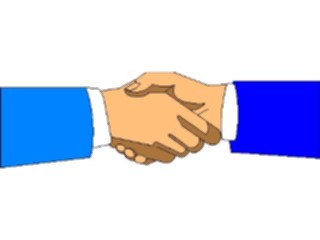 Sticker Custom Preview Image #041005 Business Office People Handshake3