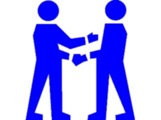 Sticker Custom Preview Image #041006 Business Office People Handshake4