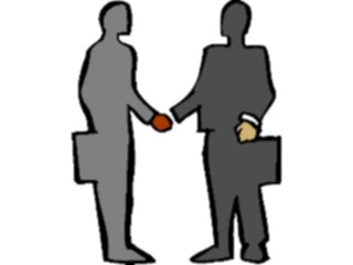 Sticker Custom Preview Image #041007 Business Office People Handshake5