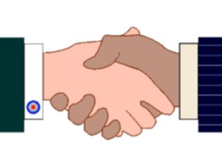 Sticker Custom Preview Image #041008 Business Office People Handshake6