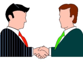 Sticker Custom Preview Image #041009 Business Office People Handshake7