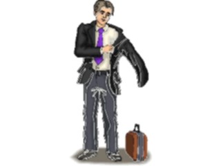 Sticker Custom Preview Image #041062 Business Office People Man Removing Jacket