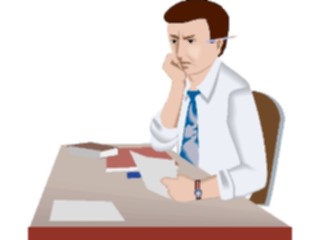 Sticker Custom Preview Image #041068 Business Office People Man Thinking3