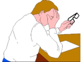 Sticker Custom Preview Image #041069 Business Office People Man Under Stress1