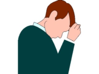 Sticker Custom Preview Image #041070 Business Office People Man Under Stress2