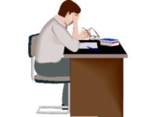 Sticker Custom Preview Image #041072 Business Office People Man Under Stress4