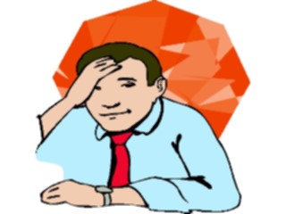 Sticker Custom Preview Image #041073 Business Office People Man Under Stress5