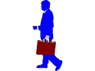 Sticker Custom Preview Image #041075 Business Office People Man Walking