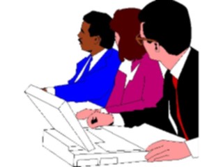Sticker Custom Preview Image #041089 Business Office People Meeting06