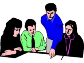 Sticker Custom Preview Image #041094 Business Office People Meeting11