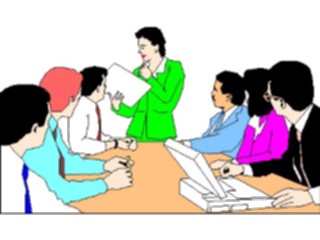 Sticker Custom Preview Image #041101 Business Office People Meeting18