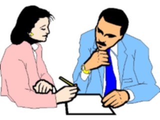 Sticker Custom Preview Image #041109 Business Office People Meeting26