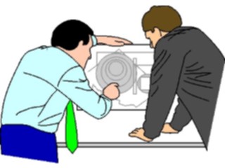 Sticker Custom Preview Image #041110 Business Office People Meeting27