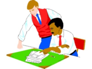 Sticker Custom Preview Image #041111 Business Office People Meeting28