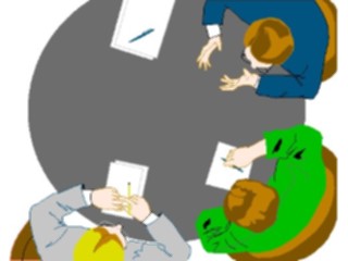 Sticker Custom Preview Image #041112 Business Office People Meeting29