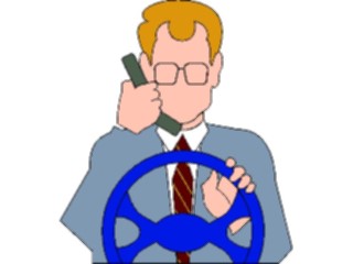 Sticker Custom Preview Image #041119 Business Office People Onthe Car Phone