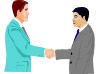 Sticker Custom Preview Image #041155 Business Office People Shaking Hands