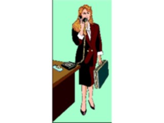 Sticker Custom Preview Image #041167 Business Office People Talkingon Phone02