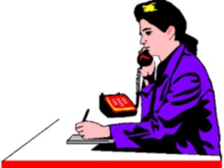 Sticker Custom Preview Image #041169 Business Office People Talkingon Phone04