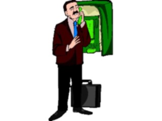 Sticker Custom Preview Image #041170 Business Office People Talkingon Phone05