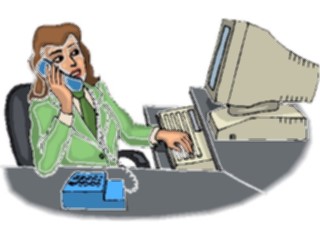 Sticker Custom Preview Image #041175 Business Office People Talkingon Phone10