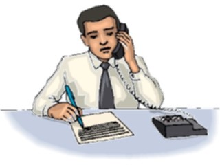 Sticker Custom Preview Image #041178 Business Office People Talkingon Phone13