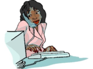 Sticker Custom Preview Image #041181 Business Office People Talkingon Phone16