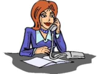 Sticker Custom Preview Image #041182 Business Office People Talkingon Phone17