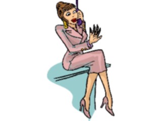 Sticker Custom Preview Image #041183 Business Office People Talkingon Phone18