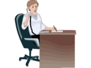 Sticker Custom Preview Image #041187 Business Office People Talkingon Phone22