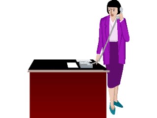 Sticker Custom Preview Image #041188 Business Office People Talkingon Phone23