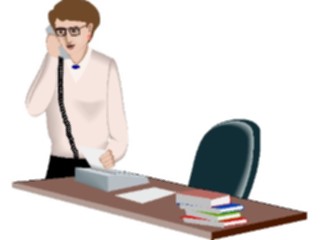 Sticker Custom Preview Image #041189 Business Office People Talkingon Phone24