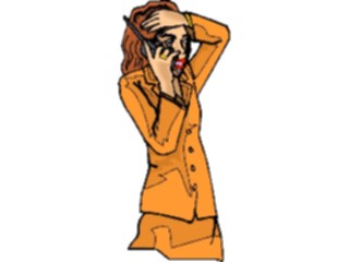 Sticker Custom Preview Image #041191 Business Office People Talkingon Phone26