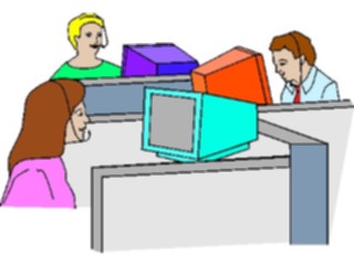 Sticker Custom Preview Image #041199 Business Office People Telemarketing2