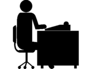 Sticker Custom Preview Image #041202 Business Office People Typing1