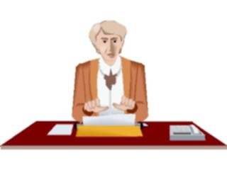Sticker Custom Preview Image #041204 Business Office People Typing3