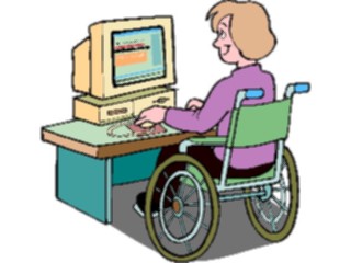 Sticker Custom Preview Image #041226 Business Office People Womanat Computer16