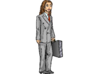 Sticker Custom Preview Image #041240 Business Office People Womanin Suit