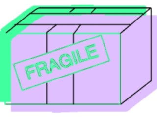 Sticker Custom Preview Image #041316 Business Office Supplies Box Fragile4