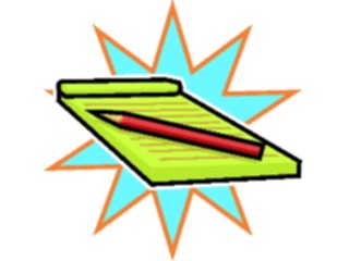 Sticker Custom Preview Image #041574 Business Office Supplies Note Pad Pencil2