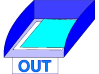 Sticker Custom Preview Image #041600 Business Office Supplies Out Tray3