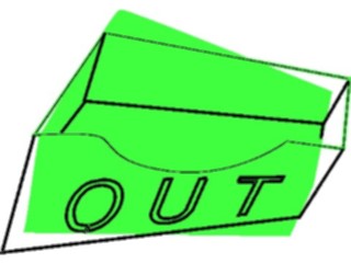 Sticker Custom Preview Image #041601 Business Office Supplies Out Tray4